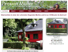 Tablet Screenshot of pension-mueller.de